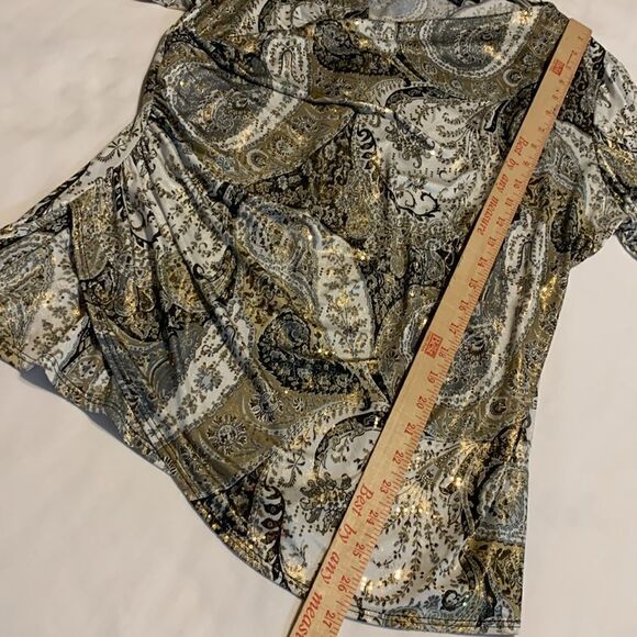 Collection by Dressbarn size 1X woman asymmetrical pullover blouse - Picture 8 of 10